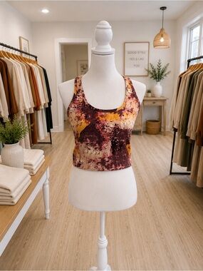 Calvin Klein Performance Medium Sports Bra Tank NWT Moisture Wicking Purple Pink